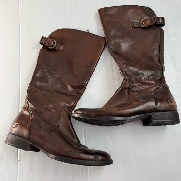 Born tallulah Women's Brown Heeled Boots size 9 **see note - Picture 8 of 10